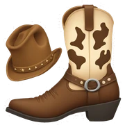 Cowboy boots sticker