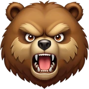 Angry Bear  sticker