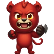 Devil bear  sticker