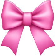 Pink bow sticker