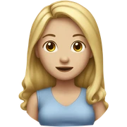 Long blonde haired girl pregnant  sticker