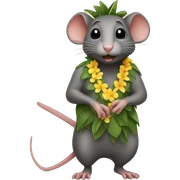 Hawaii rat sticker