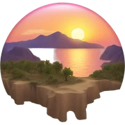 sunset  sticker