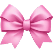 Pink bow sticker