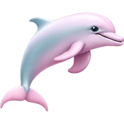 Pastel-pink-colors-dolphin sticker