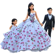 outdoor formal gathering with flowers sticker