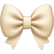 creme bow sticker