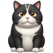Fat cat sticker