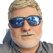 charming man in sunglasses sticker