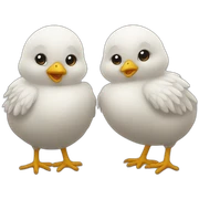 two chicks sticker