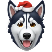 Husky Christmas  sticker
