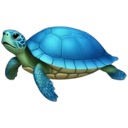 turtle blue sticker