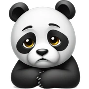 sad panda sticker