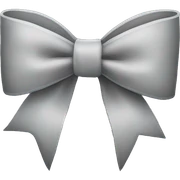 grey bow sticker