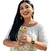 smiling girl with jewelry outdoors sticker