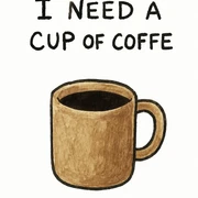 cup of coffee sticker