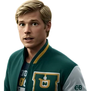 blonde boy in sportswear sticker