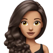 Beautiful Barbie brunette sticker