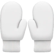 White mittens  sticker