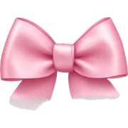 light pink ribbon bow sticker