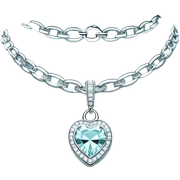 Y2K silver Tiffany choker sticker