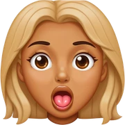 Cara babeando  sticker