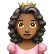 princess in pink dress sticker