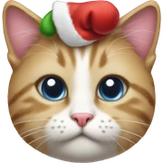 Christmas kitty sticker