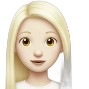 Albino girl sticker