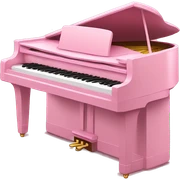 Pink piano ￼ sticker