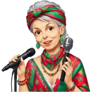 Colorful Singer sticker