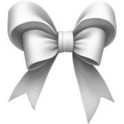 white bow sticker