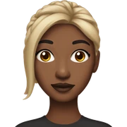 girl with makeup sticker