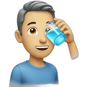 water drinking water sticker