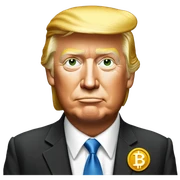 Donald trump bitcoin sticker