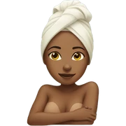 Girl relaxing in spa sticker
