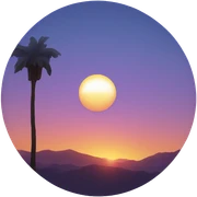 sunset  sticker