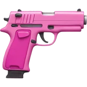 pink gun sticker