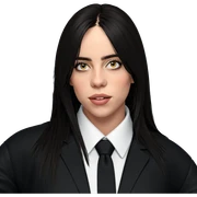girl in black jacket sticker