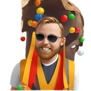 smiling boy with sunglasses sticker