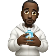 P diddy holding baby oil sticker