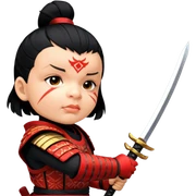 Daring Samurai sticker