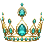 teal tiara sticker