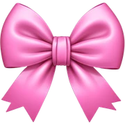 Pink bow sticker