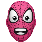 pink spider-man  sticker