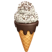 Ice cream with chocolate sprinkles  sticker