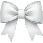 White bow sticker