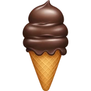 Ice cream chocolate  sticker