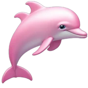 Pastel-pink-colors-dolphin sticker