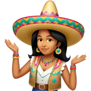 Fiestero with Sombrero sticker